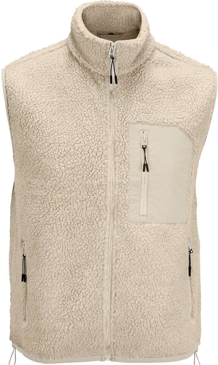 Levně Fleecová vesta Sherpa - shear beige/beige