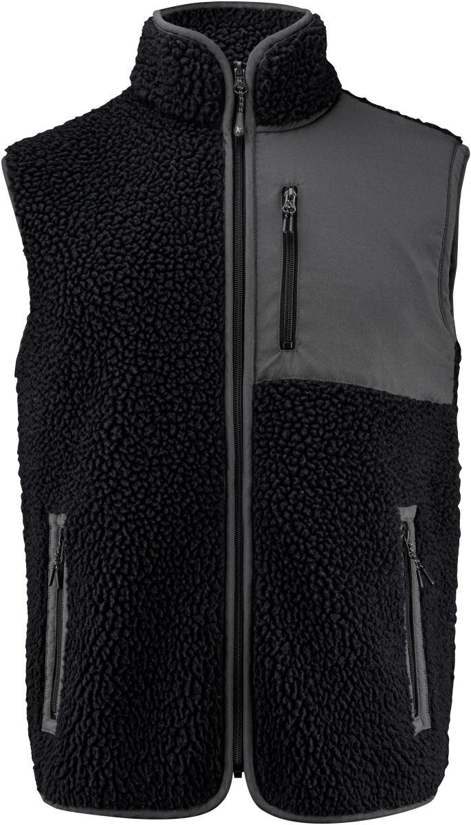 Levně Pánská fleecová vesta Sherpa "Two-Tone" - black