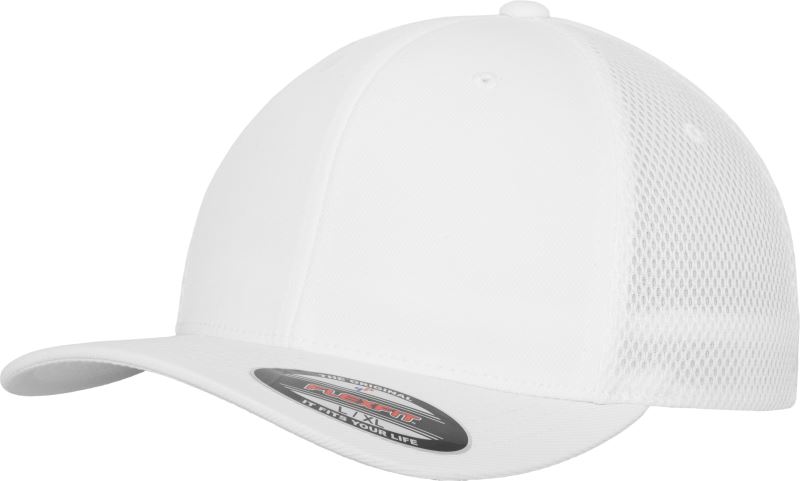 Levně 6 panelová síťovaná kšiltovka - white