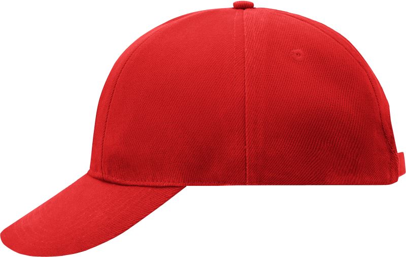 Levně 6 panelová vyztužená kšiltovka - red