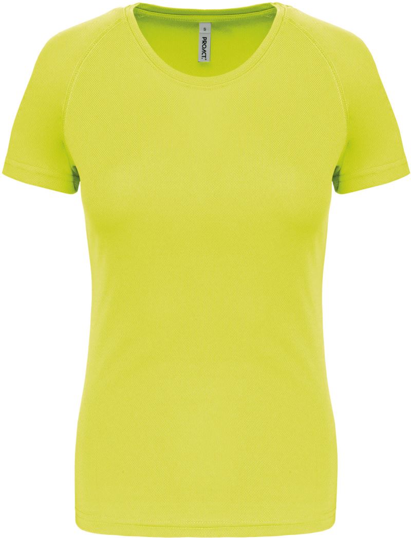 Levně Dámské sportovní tričko - fluorescent yellow