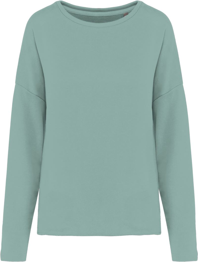 Levně Dámská oversize mikina - sage
