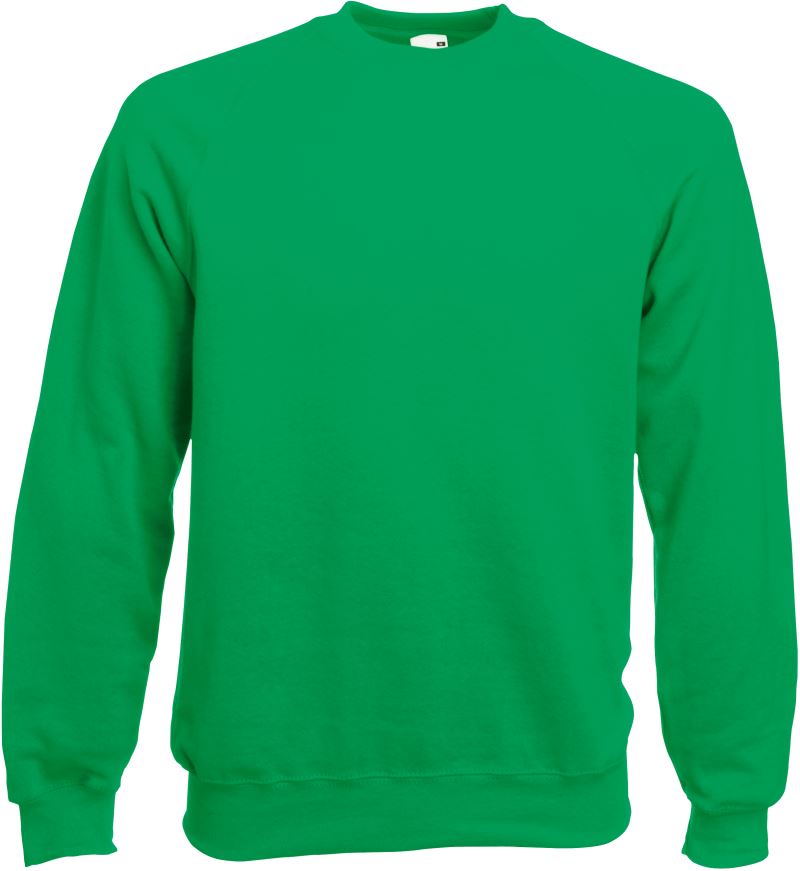 Levně Raglánová mikina - kelly green