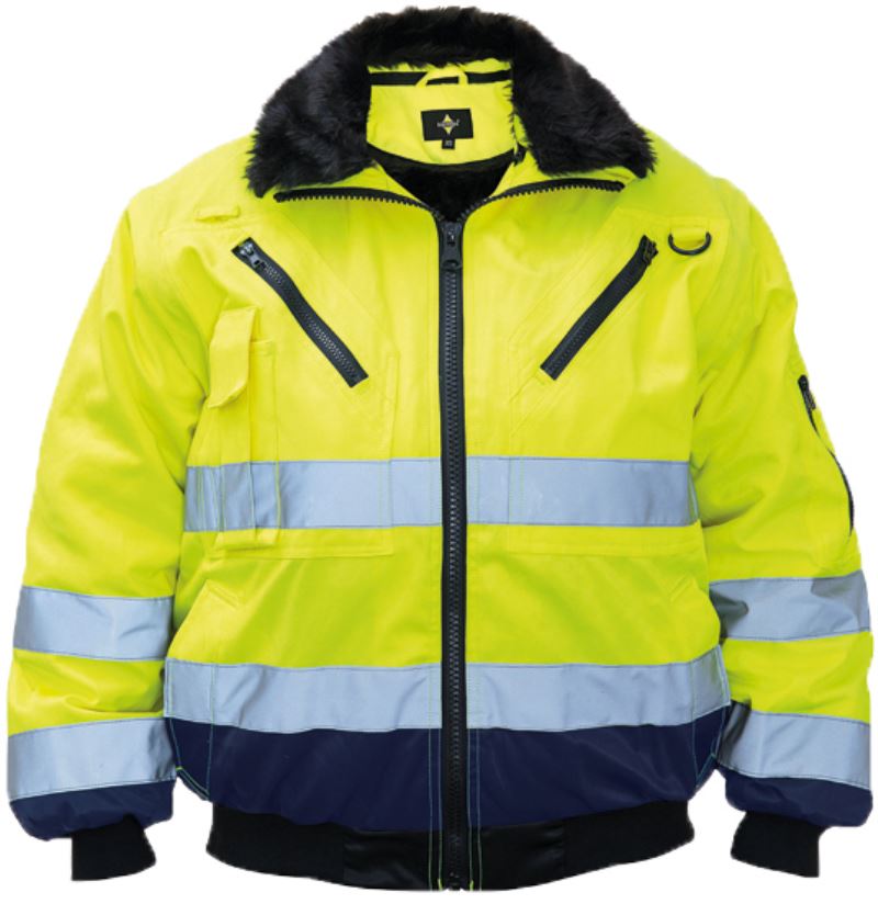Levně Hi-Vis pilotní bunda - yellow/navy
