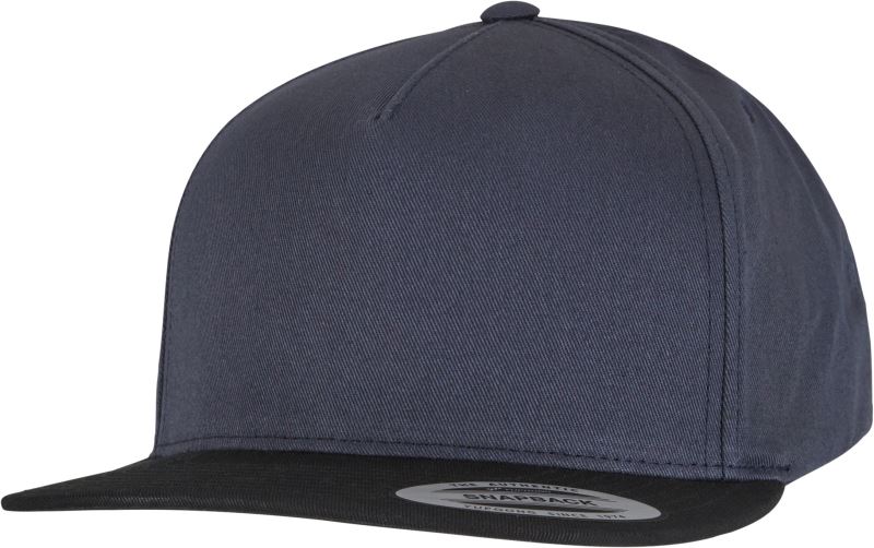 Levně 5 panelová Snapback kšiltovka - navy/black