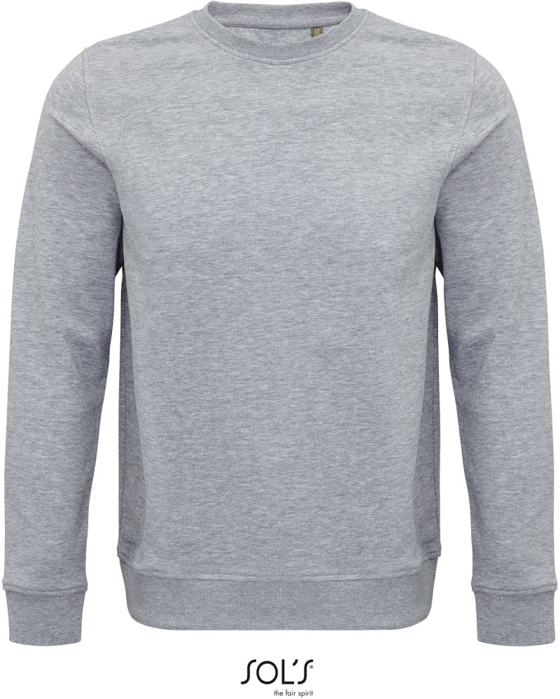 Levně Unisex mikina z bio bavlny - grey melange