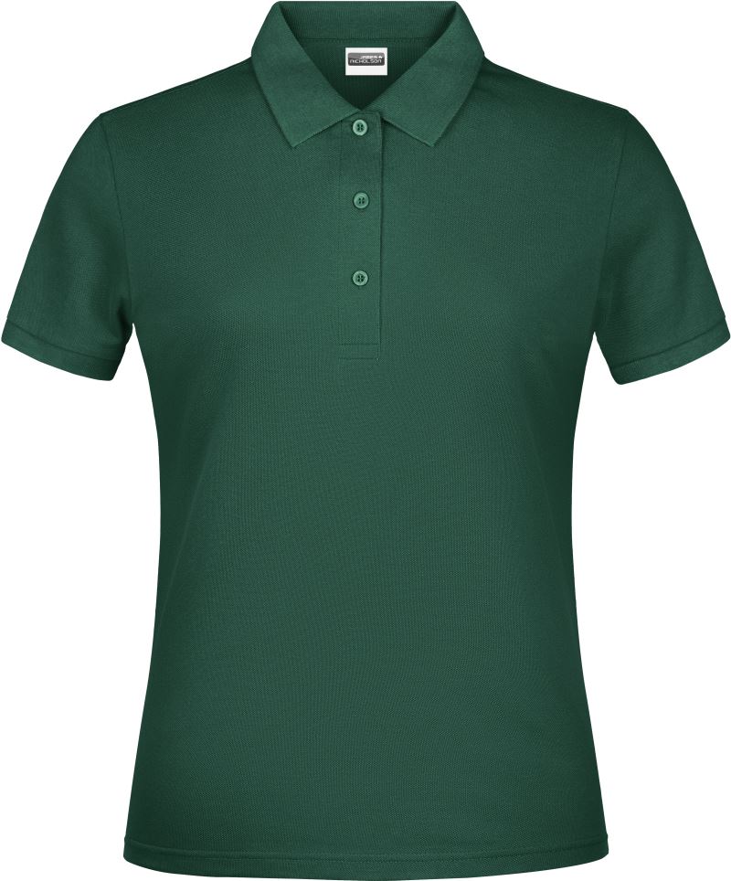 Levně Dámské piqué polo - dark green