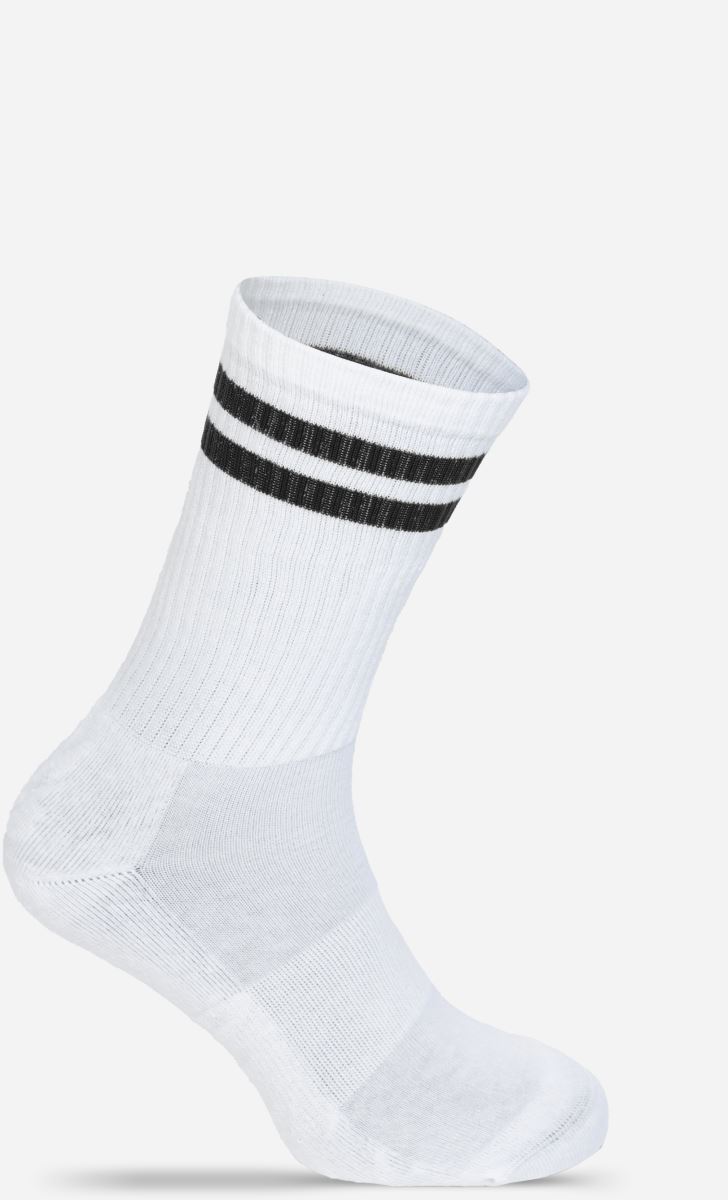 Levně Tenisové ponožky "Basic" - white/black