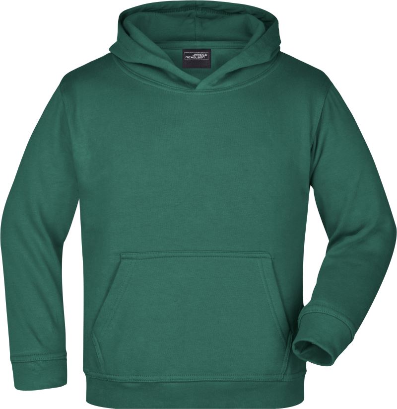 Dětská mikina s kapucí - dark green