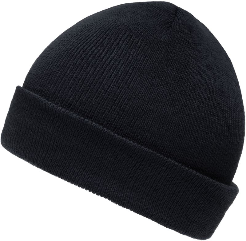 Levně Dětská pletená čepice - black