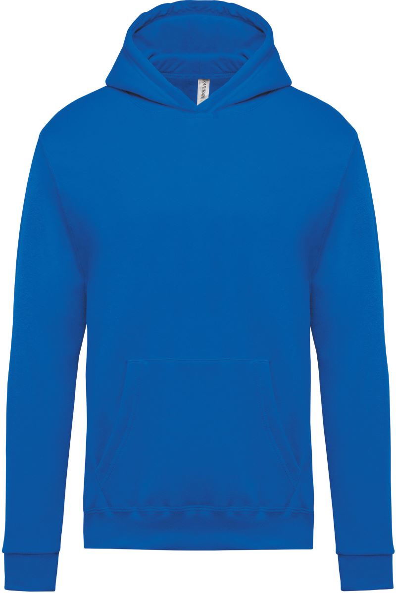 Levně Dětská mikina s kapucí - light royal blue