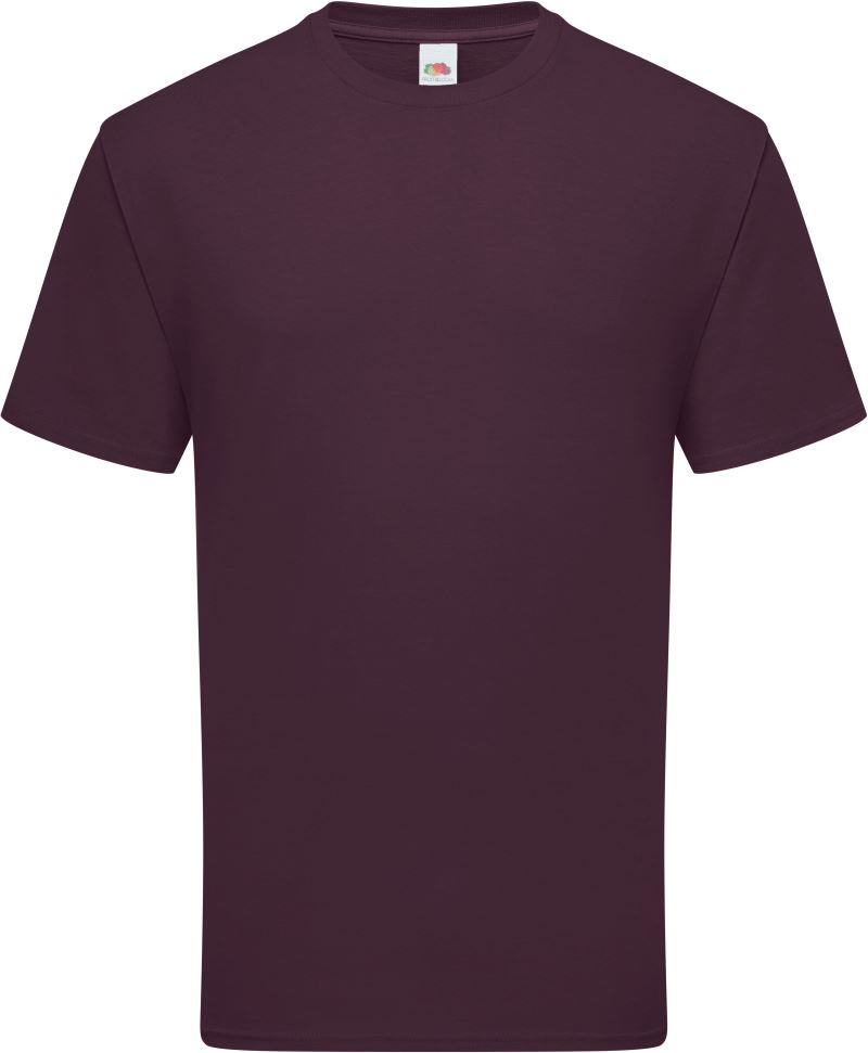 Levně Pánské tričko z těžké bavlny - dark plum