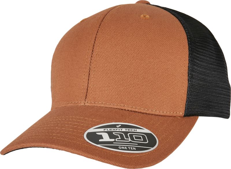 Levně 6 panelová Trucker kšiltovka "Canvas" - toffee/black