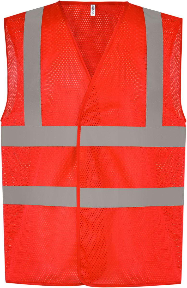 Levně Hi-Vis síťovaná bezpečnostní vesta - red