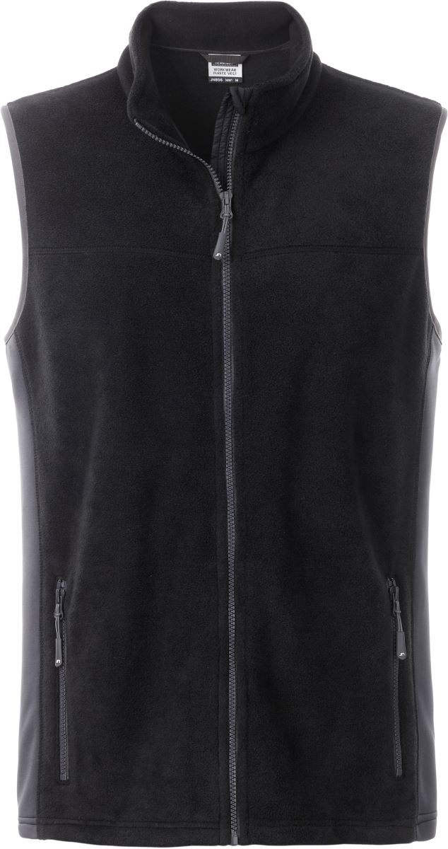 Pánská pracovní fleecová vesta - Strong - black/carbon