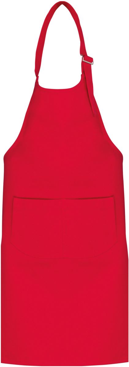 Levně Dětská zástěra s laclem - red
