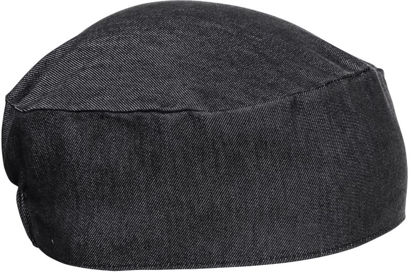 Levně Kuchařská čepice - black denim