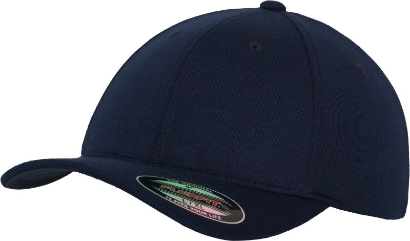 Levně Kšiltovka Flexfit z dvojitého žerzeje - navy