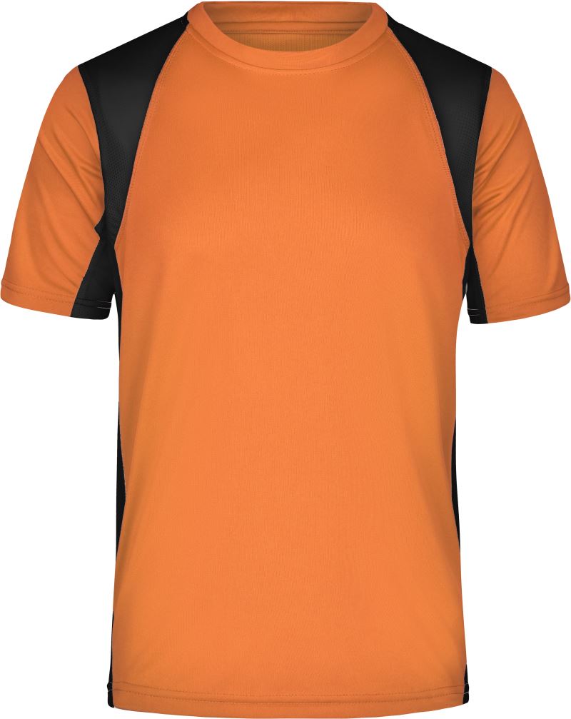 Levně Pánské běžecké tričko - orange/black