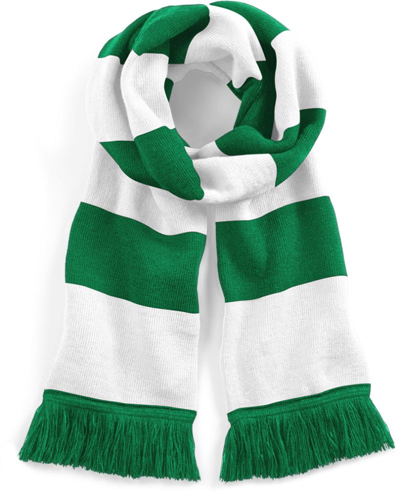 Levně Šála "Stadium" - kelly green/white