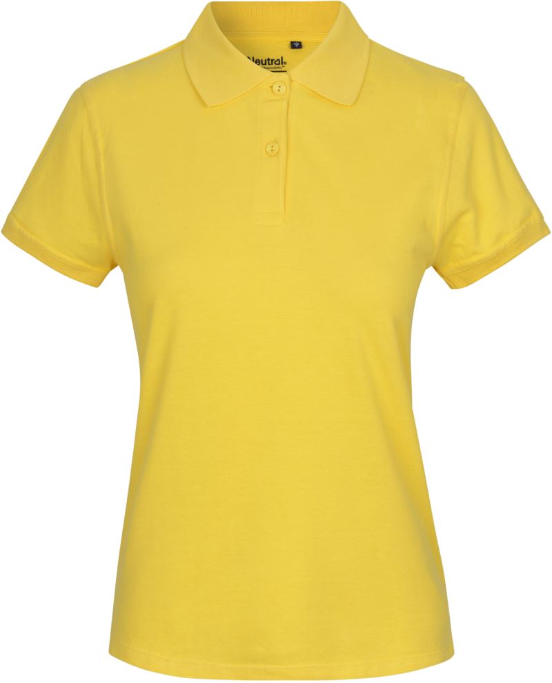 Levně Dámské piqué polo z bio bavlny - yellow