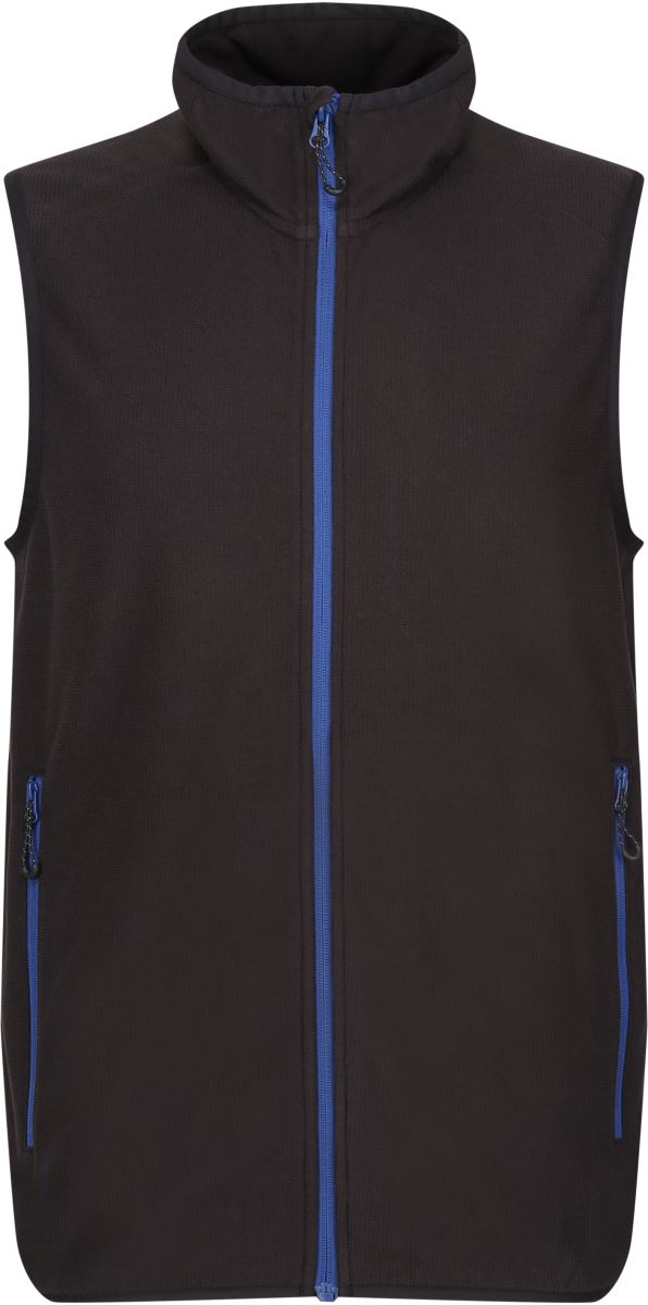 Levně Fleecová vesta Structure "Navigate" - black/new royal