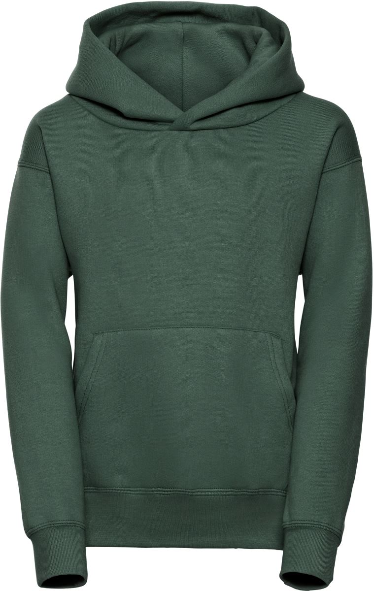 Levně Dětská mikina s kapucí - bottle green