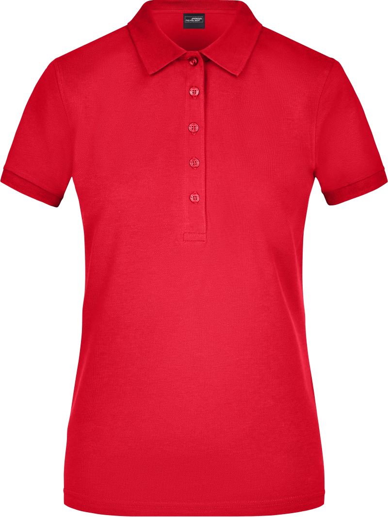 Levně Dámské elastické piqué polo - red