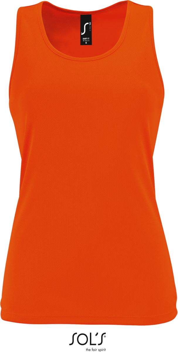 Levně Dámské sportovní tílko - neon orange