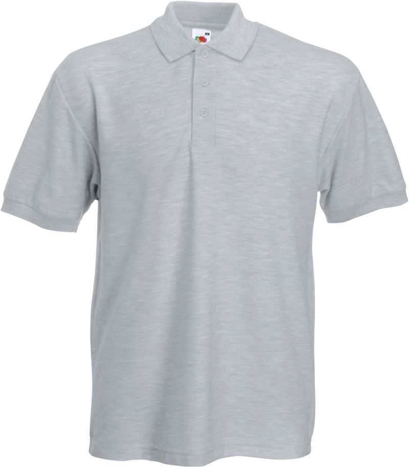 Levně Piqué polo z těžké bavlny - heather grey