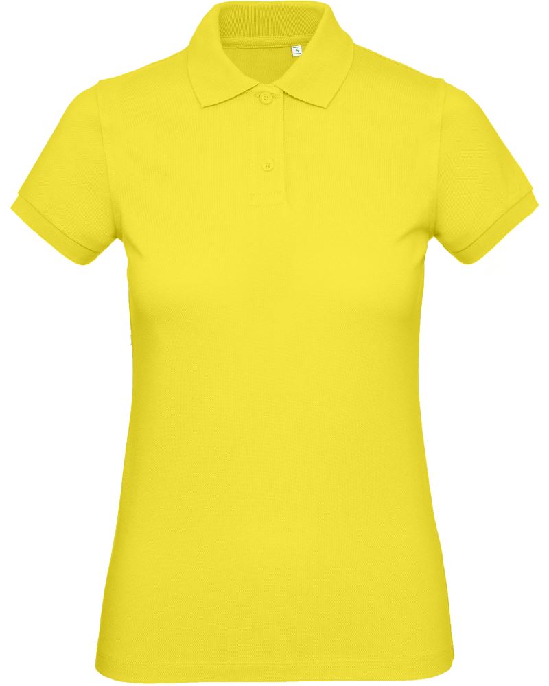 Levně Dámské piqué polo z bio bavlny - solar yellow