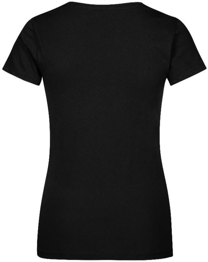 Levně Dámské tričko X.O s výstřihem do V - black