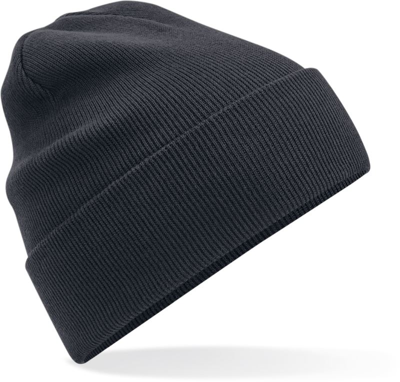 Levně Pletená čepice z bio bavlny - graphite grey