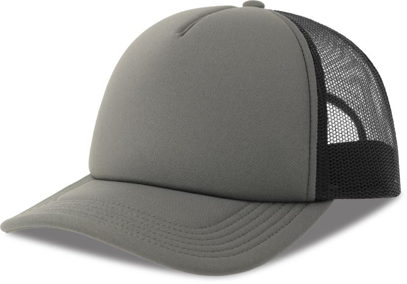 5 panelová Trucker kšiltovka - dark grey/black