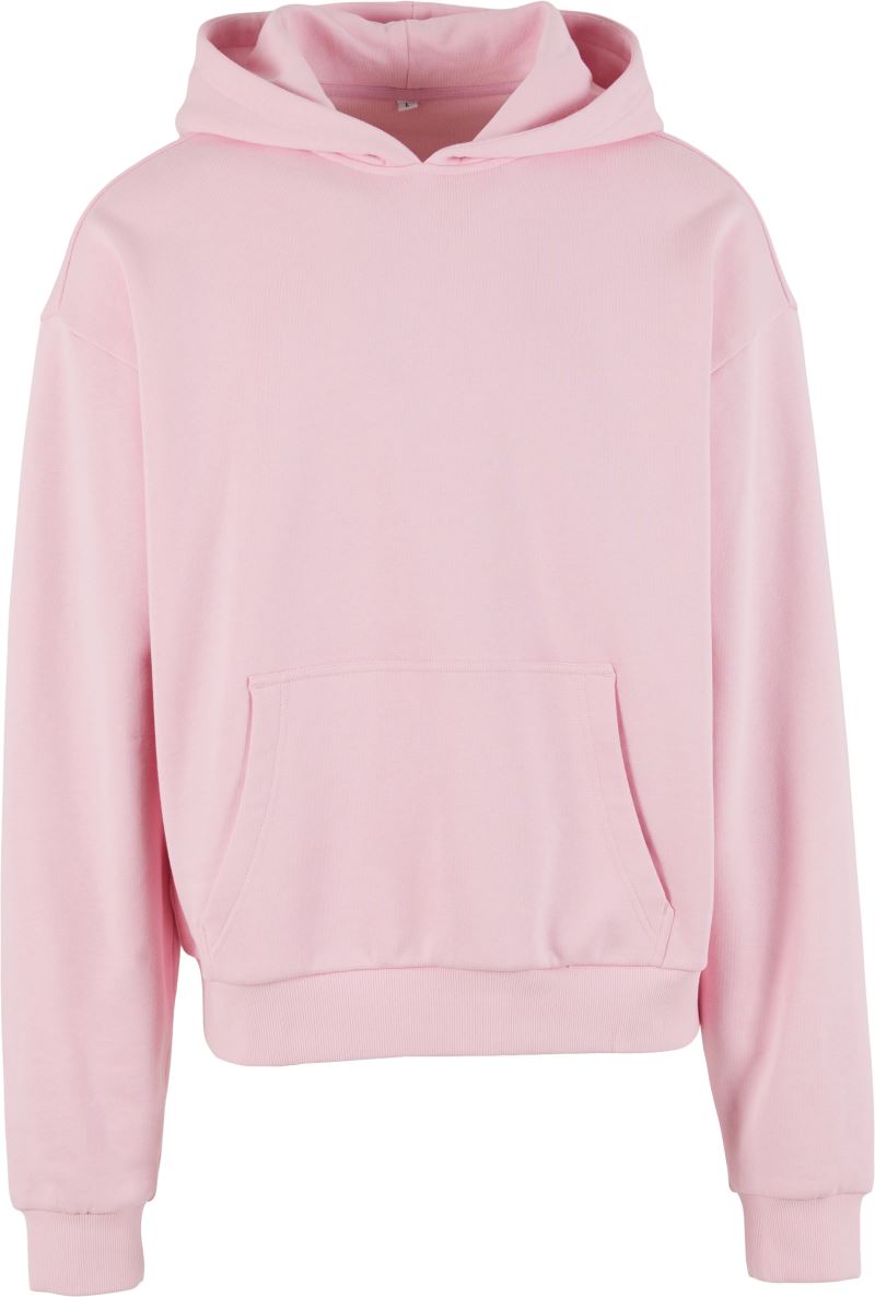 Levně Mikina s kapucí z těžké bavlny "Ultra Heavy" - soft pink