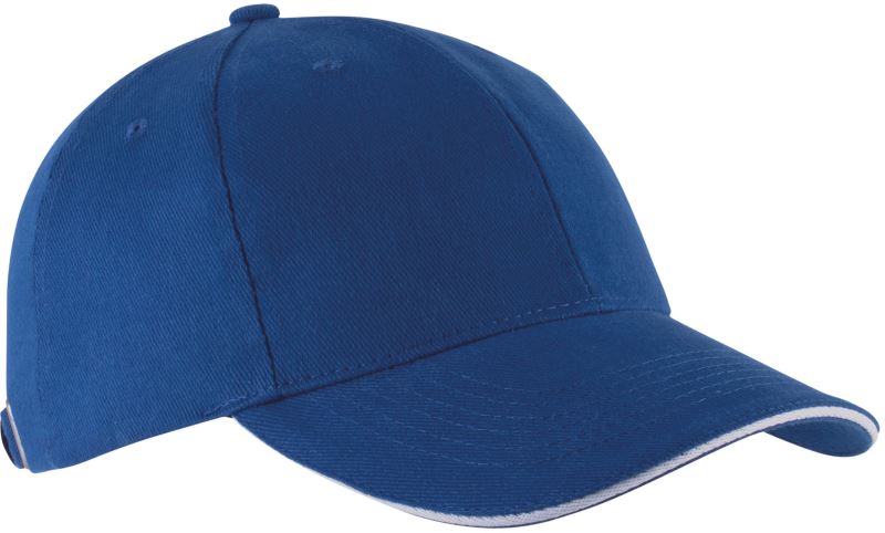 Levně 6 Panelová sandwich kšiltovka "Orlando" - royal blue/white