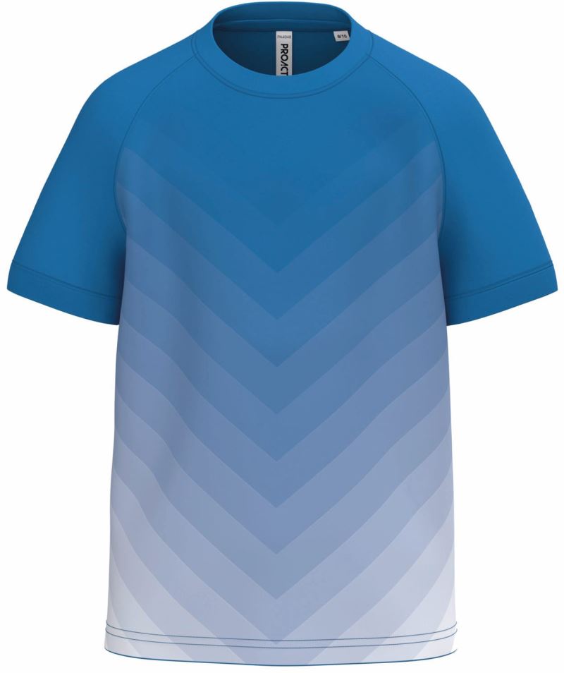 Levně Dětské sportovní tričko s barevným gradientem - sporty royal blue