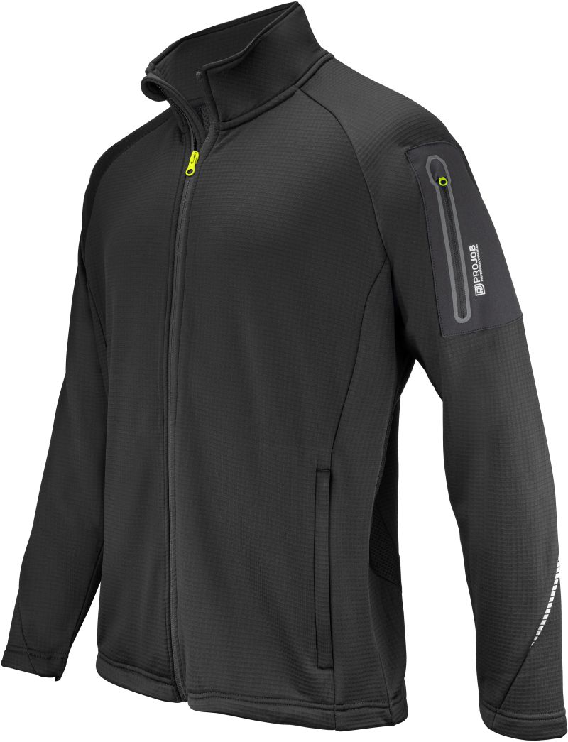 Levně Pracovní bunda z mikrofleecu - black