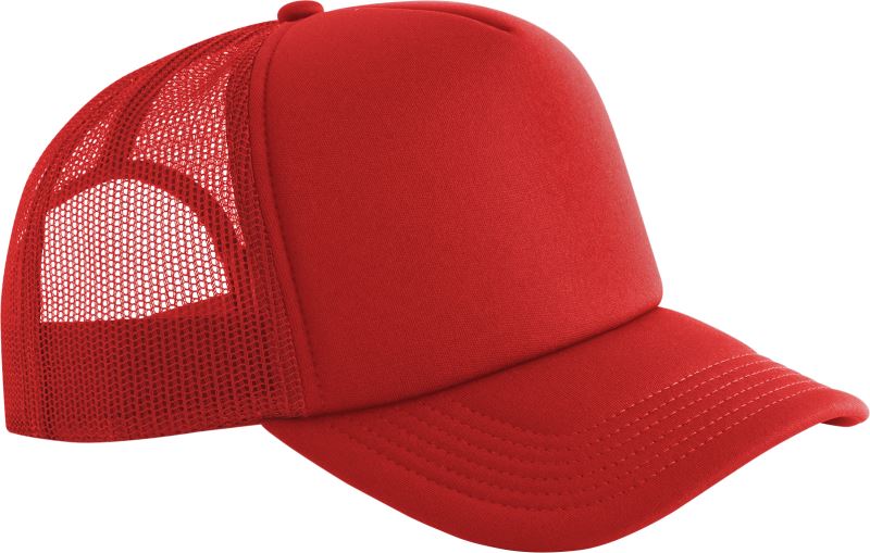 Levně 5 Panelová pěnová kšiltovka - classic red