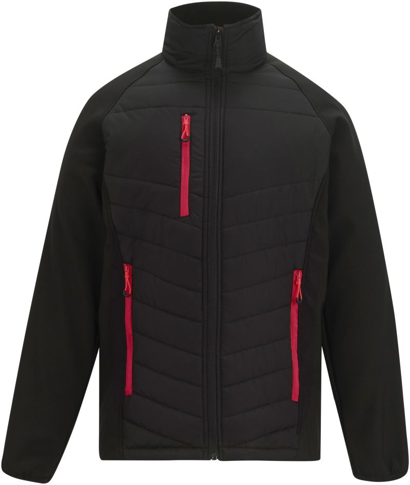 Levně Hybridní bunda "Pro Universal" - black/classic red