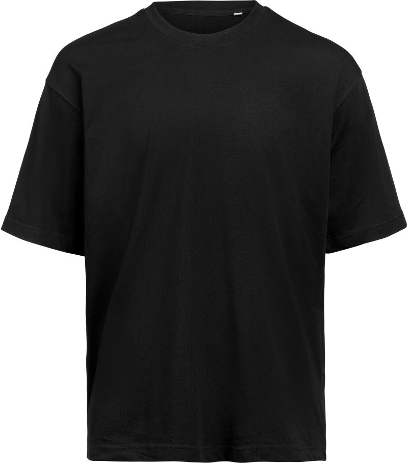 Levně Unisex oversize tričko z těžké bavlny - black