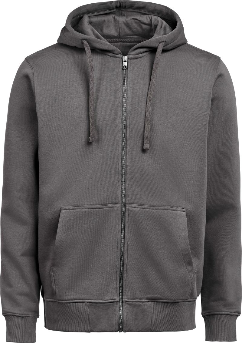 Levně Unisex mikina s kapucí z těžké bavlny - charcoal