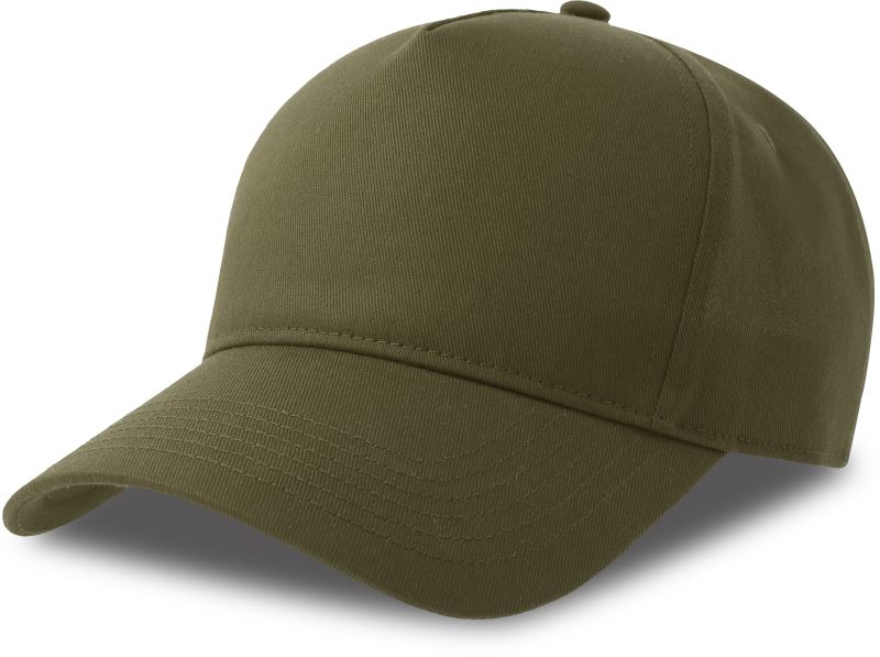 5 panelová baseballová kšiltovka - olive