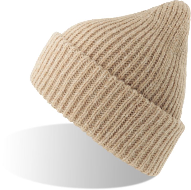Levně Pletená čepice - beige melange