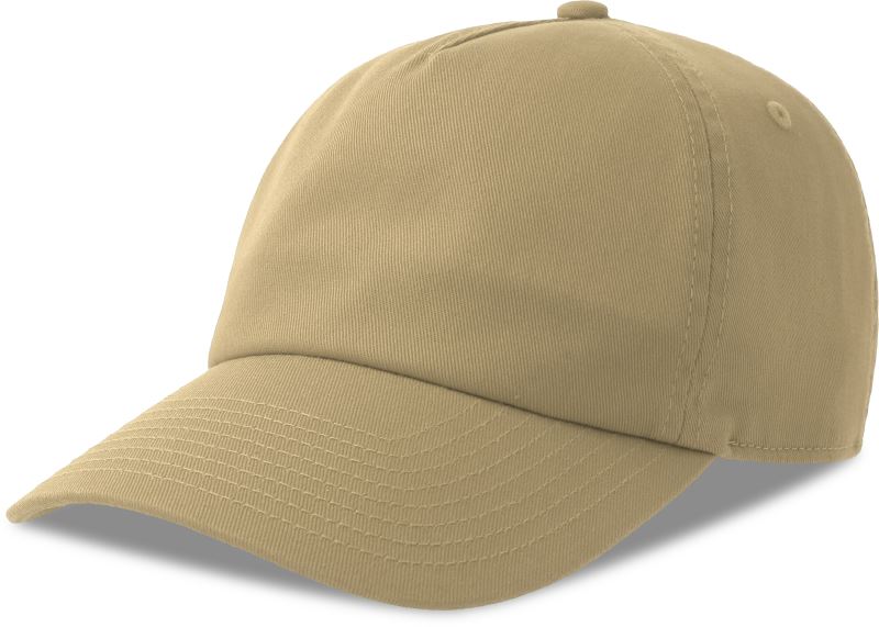 5 panelová baseballová kšiltovka - khaki