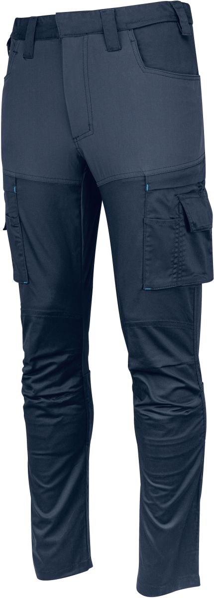 Pánské strečové pracovní kalhoty - navy