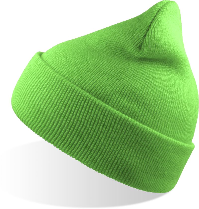 Levně Pletená čepice - green fluo