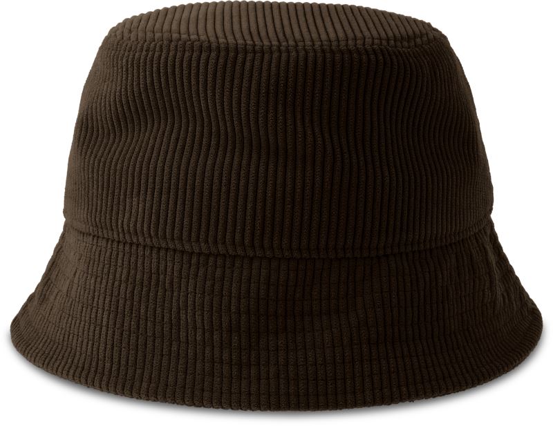 Levně Klobouk z manšestru - brown