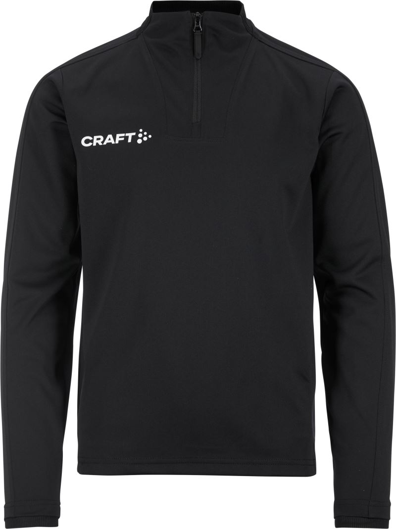 Levně Dětská tréninková bunda s 1/4 zipem - black