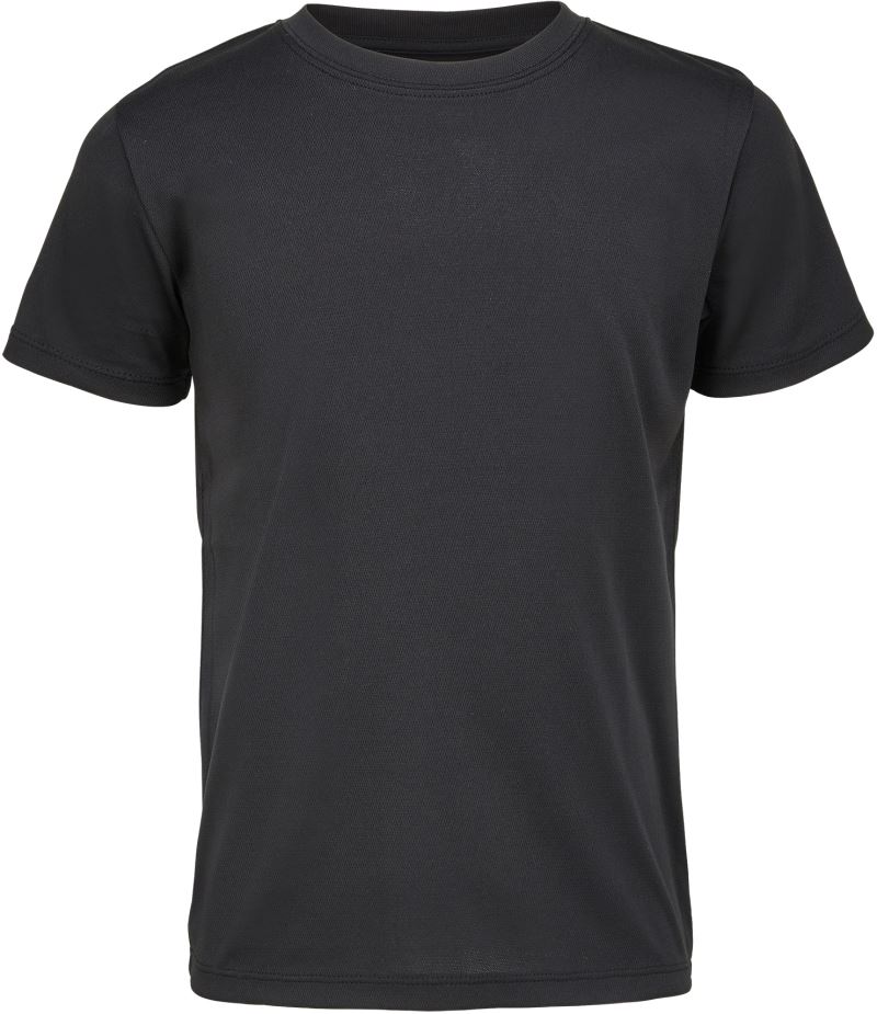 Levně Dětské piqué sportovní tričko - black